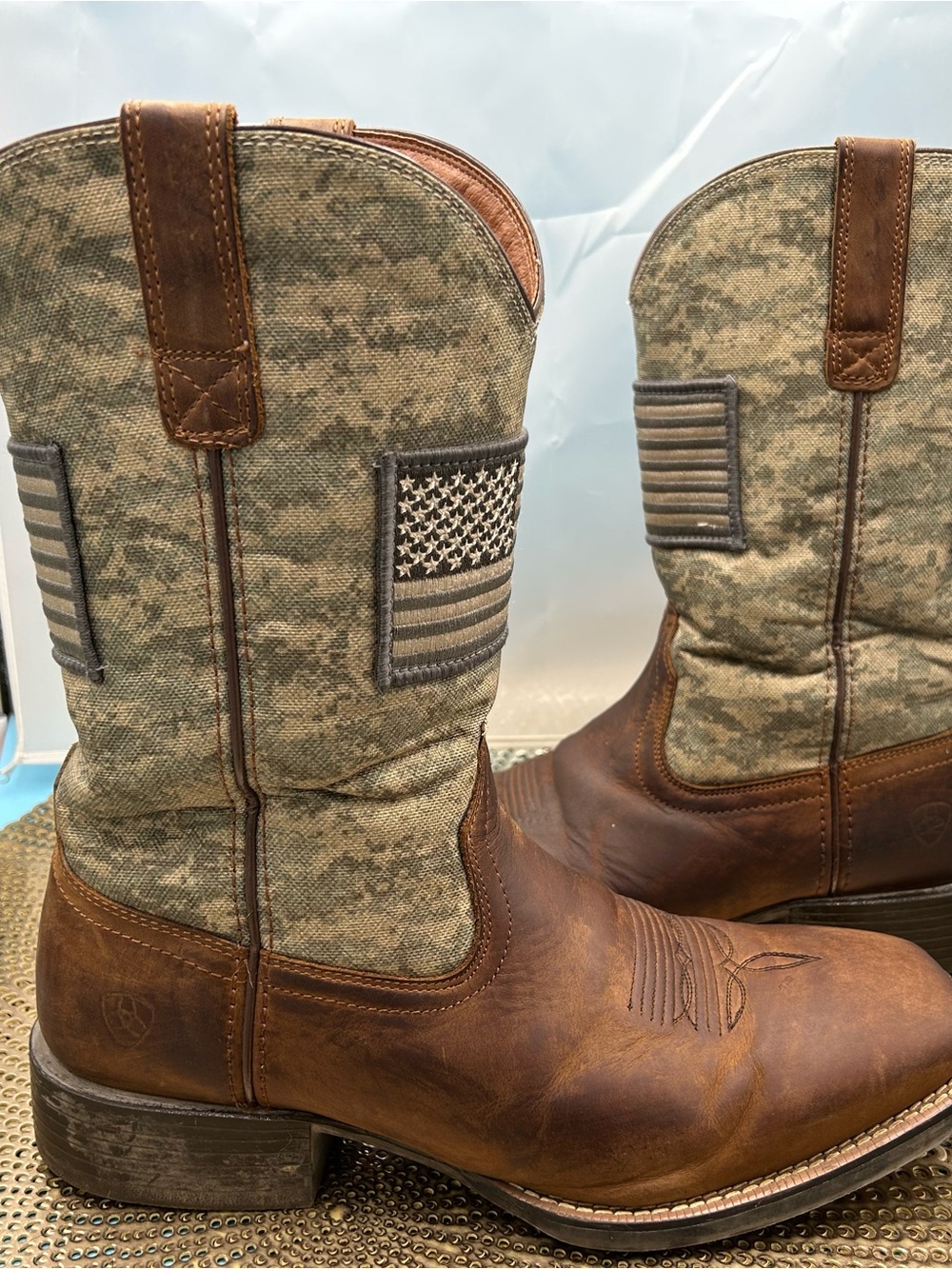 Ariat sport patriot men 12 boots